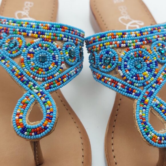 Bos & Co. Beaded Sandals - Picture 3 of 9